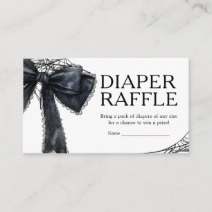 Gothic Little Boo Baby Shower Diaper Raffle Enclosure Card