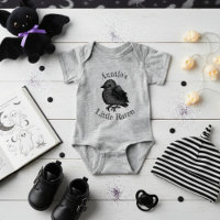 Gothic Little Raven Black Baby Bird