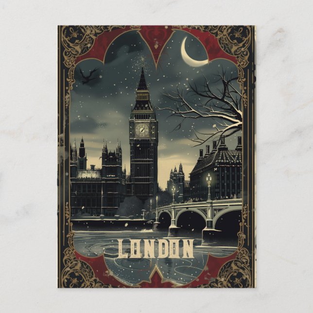 Gothic London Travel  Postcard (Front)