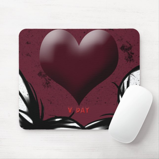 Gothic Love Mouse Mat (With Mouse)