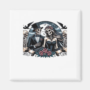 Gothic Love Till Death Do Us Part Romantic Style Magnet