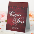 Gothic Luxe | Black and Blood Red Cigar Bar
