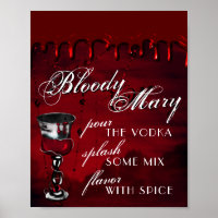 Gothic Luxe | Black and Red Bloody Mary Drink