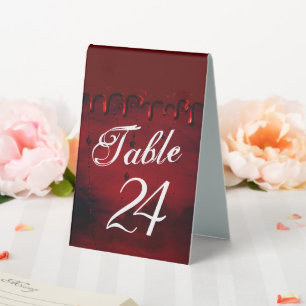 Gothic Luxe   Red and Black Gory Blood Drip