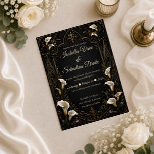 Gothic Luxury Wedding Invitation
