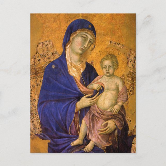 Gothic Madonna and Child Postcard (Front)