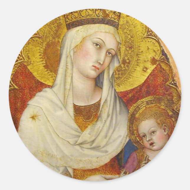 Gothic Madonna and Child stickers (Front)