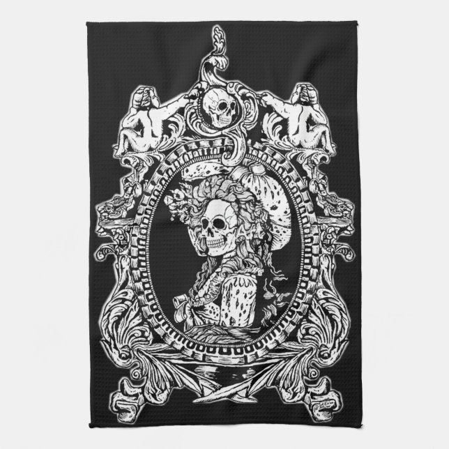 Gothic Maiden Tea Towel (Vertical)