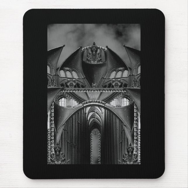 Gothic Mansion Mouse Mat (Front)