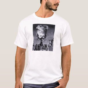 Gothic Masked Halloween Skeleton T-Shirt