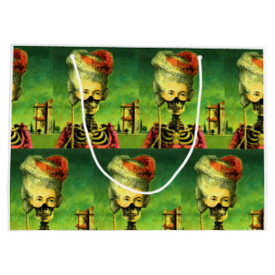 Gothic Masked Skeleton Large Gift Bag