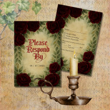 Gothic mediaeval antique vintage rose wedding
