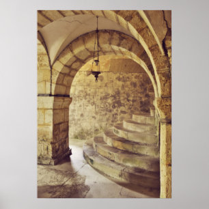 Gothic mediaeval church poster