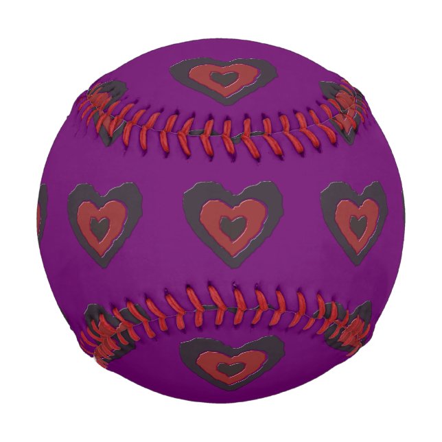 Gothic Melting Love Heart Baseball (Front)