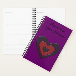 Gothic Melting Love Heart Custom Planner
