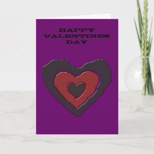 Gothic Melting Love Heart Custom Valentines Day C Holiday Card