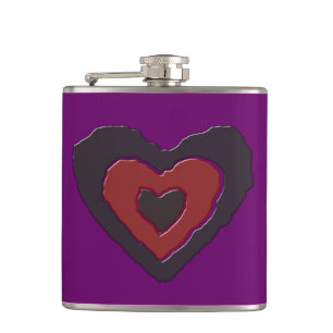 Gothic Melting Love Heart Flask