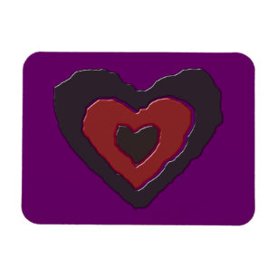 Gothic Melting Love Heart Magnet