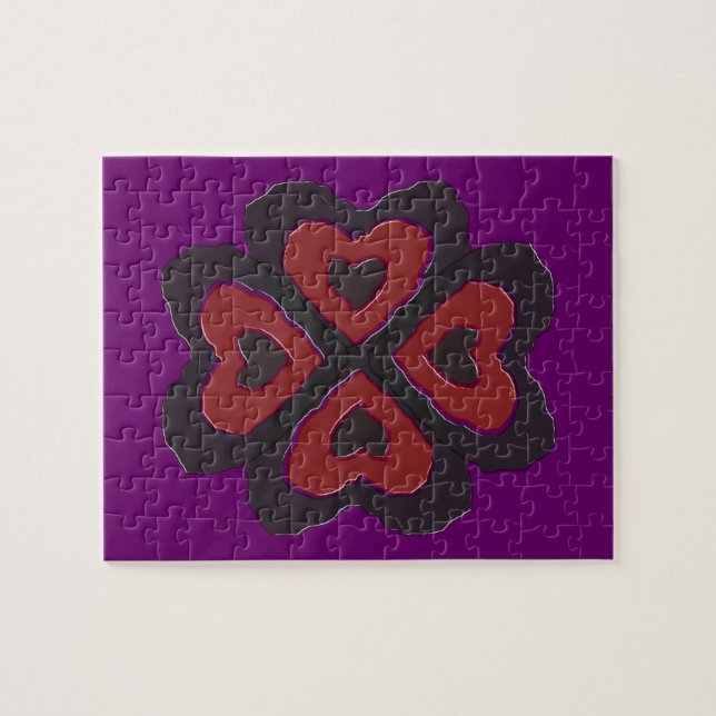 Gothic Melting Love Heart Puzzle (Horizontal)