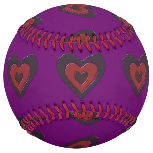 Gothic Melting Love Heart Softball