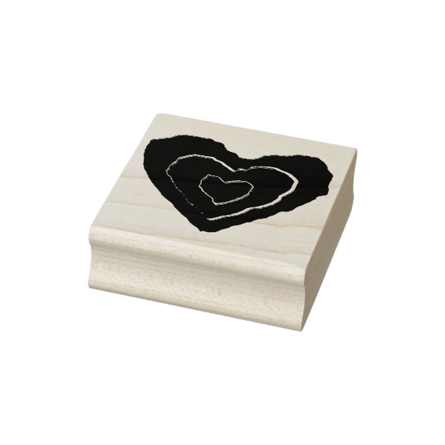 Gothic Melting Love Heart Wood Art Stamp (Stamp)