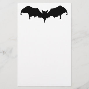 Gothic Melting Vampire Bat Stationery