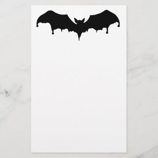 Gothic Melting Vampire Bat Stationery