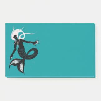 Gothic Mermaid Dark Fantasy Sea Creature Post-it Notes