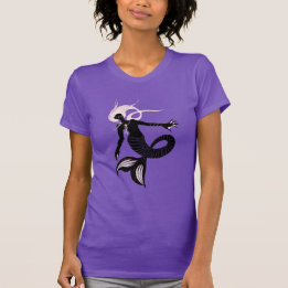 Gothic Mermaid Dark Fantasy Sea Creature T-Shirt