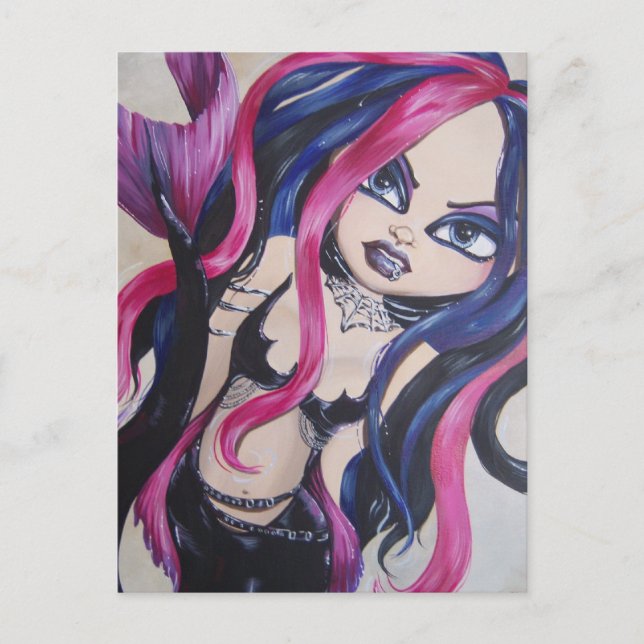 Gothic Mermaid Postcard (Front)