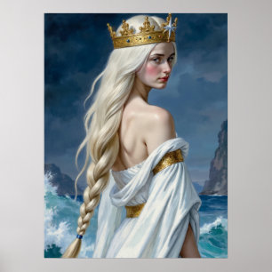Gothic Mermaid Swan Queen Fantasy Poster