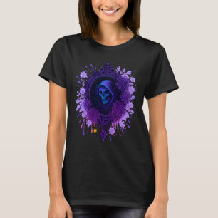 Gothic Mirror Grim Reaper Art T-Shirt