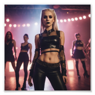 Gothic Models on Stage Photo Print