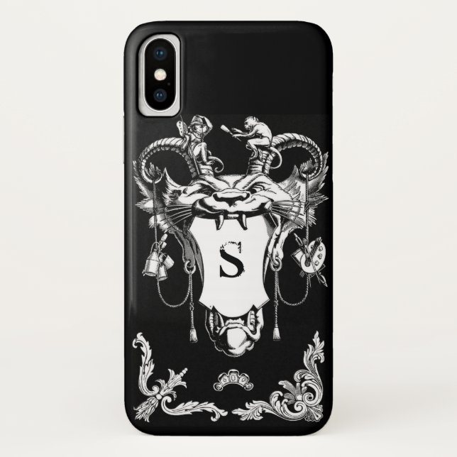 Gothic monster antique architectural decoration  Case-Mate iPhone case (Back)