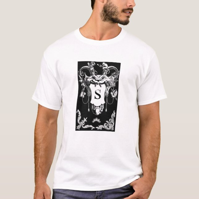 Gothic monster antique architectural decoration  T-Shirt (Front)