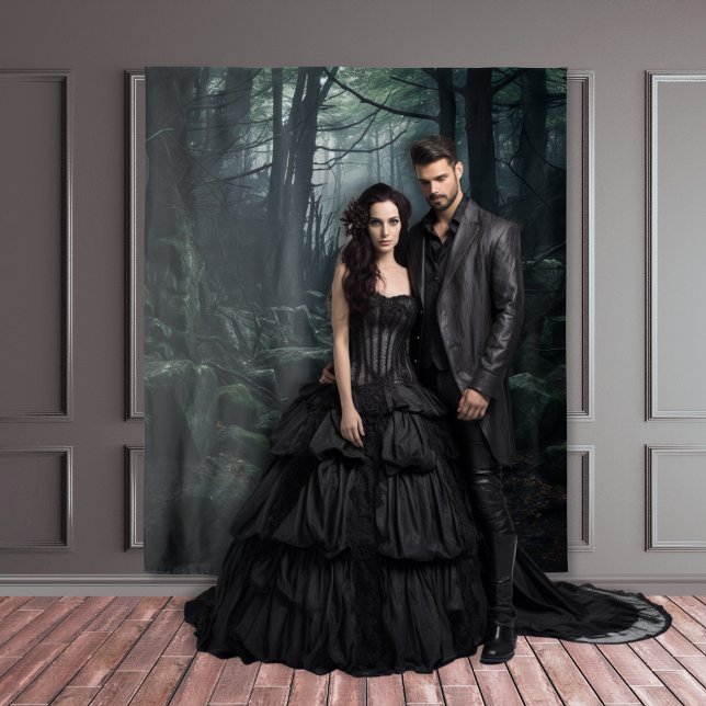 Gothic Moody Dark Forest Twilight Rock Path XLarge Tapestry (Creator Uploaded)