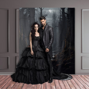 Gothic Moody Dark Forest XLarge Tapestry