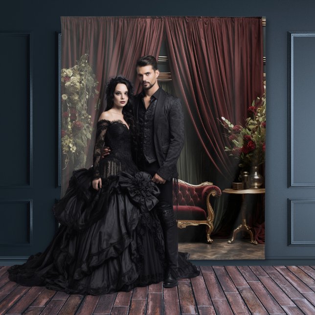 Gothic Moody Dark Victorian Burgundy Green Parlour Tapestry (Creator Uploaded)