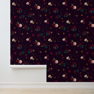 Gothic Moody Flowers Wallpaper