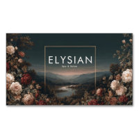 Gothic Moody Rose River Landscape Gold Frame