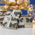 Gothic Moth Collage Vintage Halloween