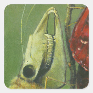 Gothic moth surreal sticker