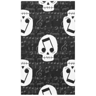 gothic music note eyes skull macabre  tablecloth