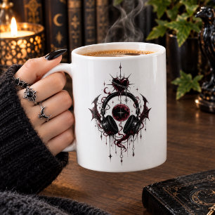 Gothic Mystic Eye Mug – Dark Fantasy Occult Headph