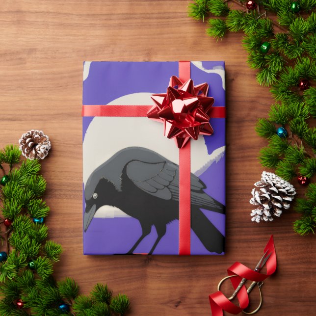 Gothic Mystic Raven Wrapping Paper (Holiday Gift)