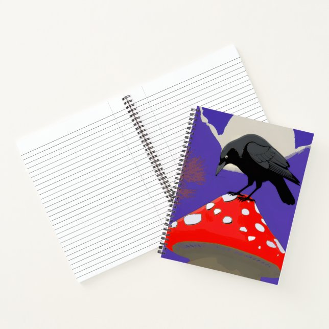 Gothic Mystical Raven Notebook (Inside)