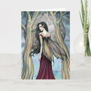 Gothic Night Fairy Card, Notecard