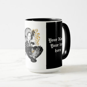 Gothic Night Owl and woman Mug
