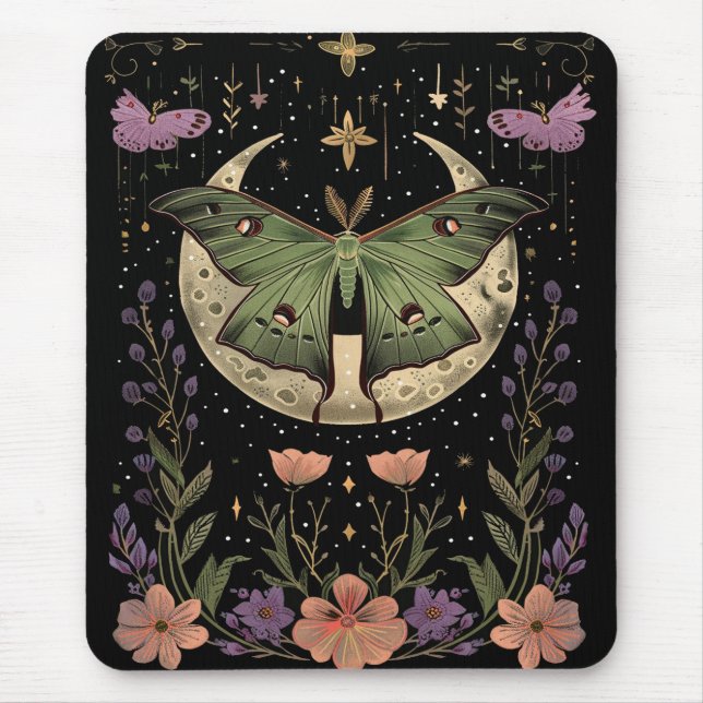  Gothic night sky illustration Mouse Mat (Front)