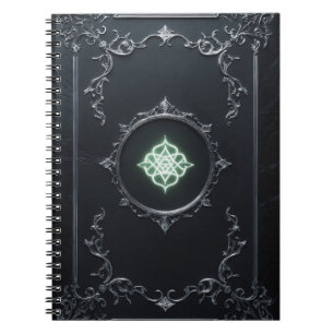 Gothic Notebook – Dark Aesthetic Mystic Symbol